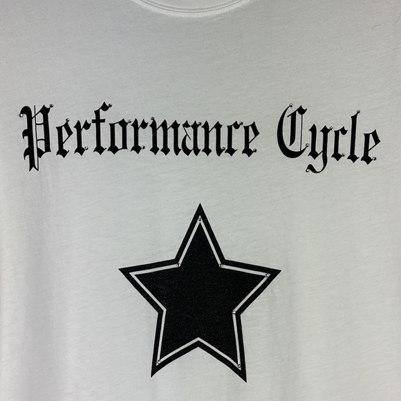 Hyp tshirt Performance Cycle print studded Sz L - Picture 4 of 7